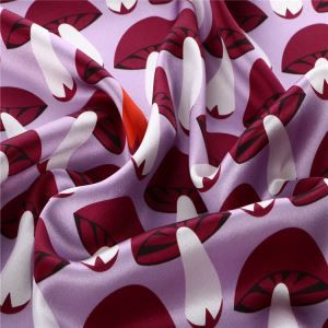 Zijden stof met patroon